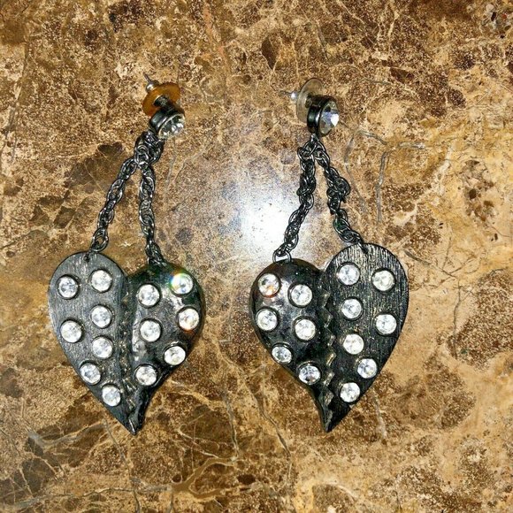 *RARE* BETSEY JOHNSON Broken Heart Earrings,All Products : American Fashion Style Bags On Sale